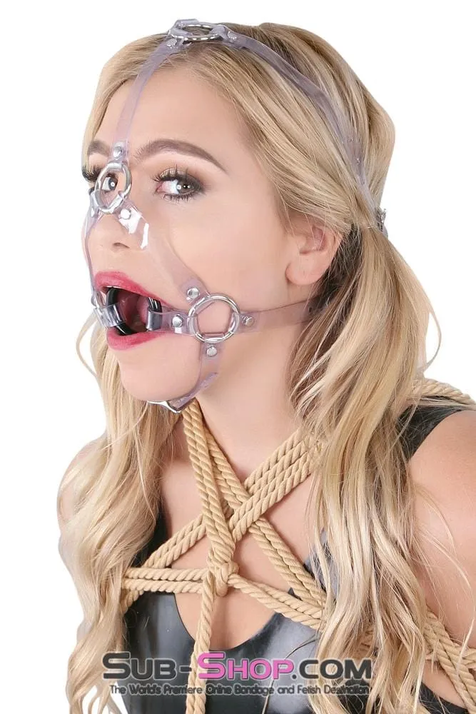 0481A      Clearly Bound Sturdy Ring Gag Trainer