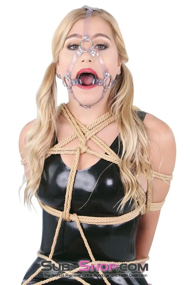 0481A      Clearly Bound Sturdy Ring Gag Trainer