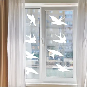 24x Anti-Collision Window Bird Stickers Decals - Protect Birds from Window Collisions