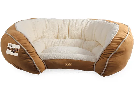 AFP Lamb-Luxury Lounge Bed Tan