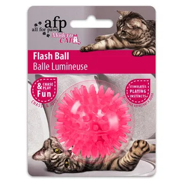 All for Paws Modern Cat Flash Ball, Assorted (Blue-Green-Orange-Pink)