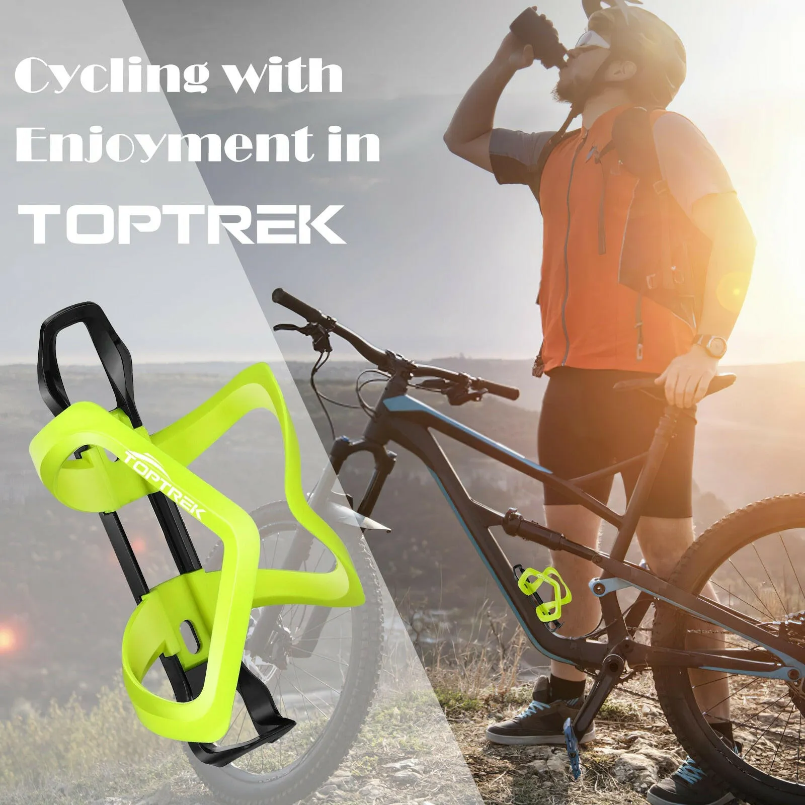 Bicycle Bottle Cage Road Mountain Bike Bottle Cage Riding Water Cup Holder Multi-functional Left And Right Side Pull Bottle Cage