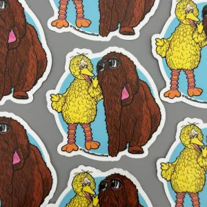 Big Bird And Snuffy Ride Of Die Sticker