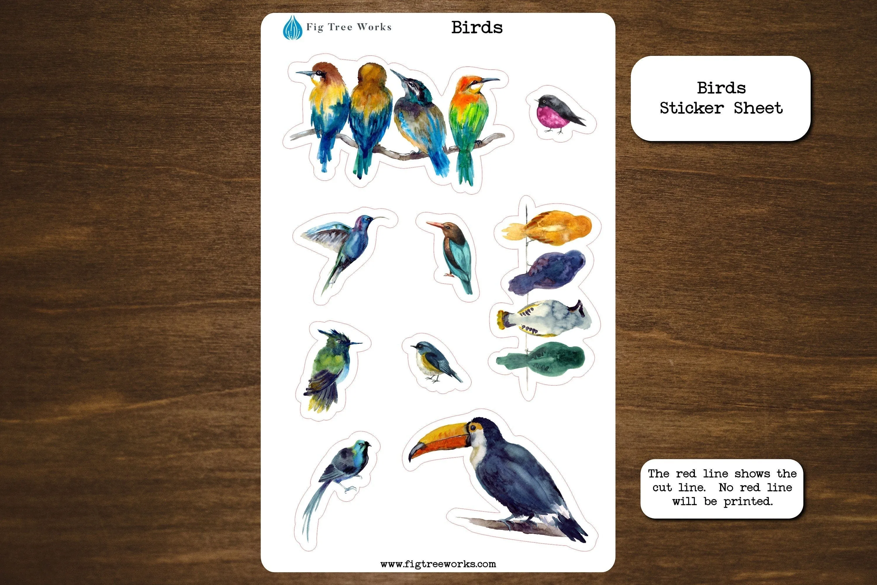 Birds Sticker Sheet