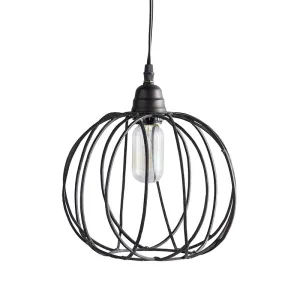 Black Pumpkin Cage Light