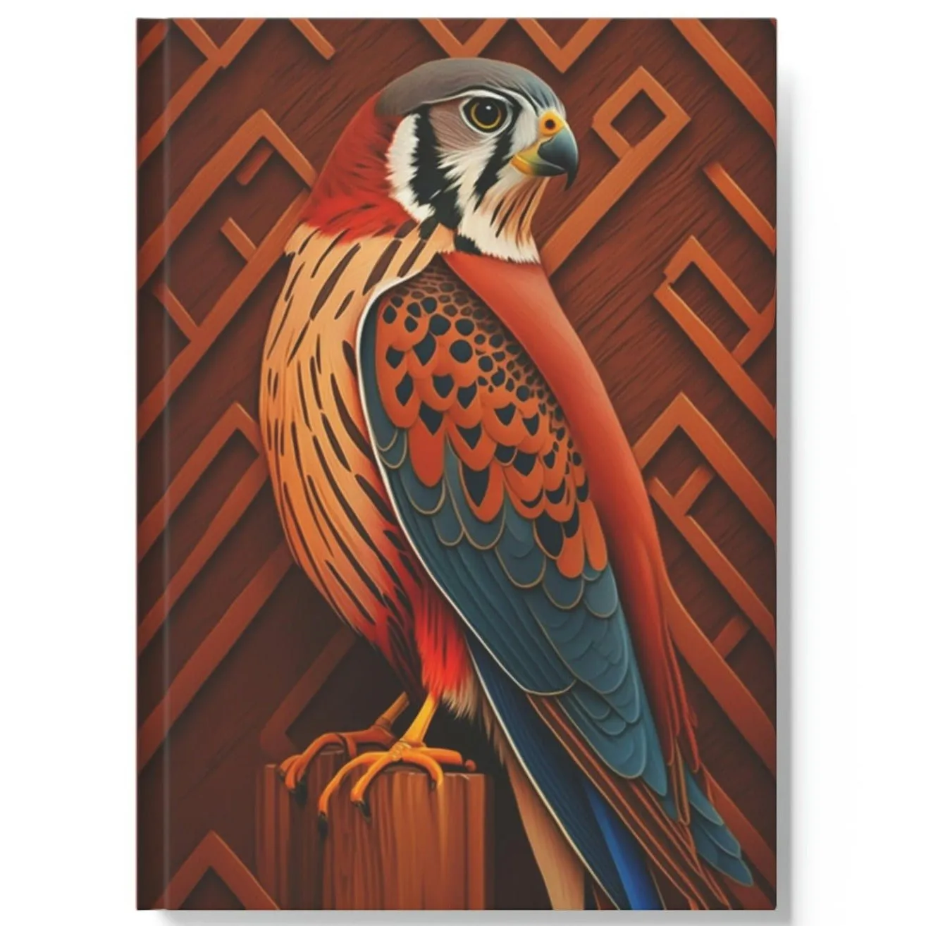 Bright American Kestrel Hard Backed Journal