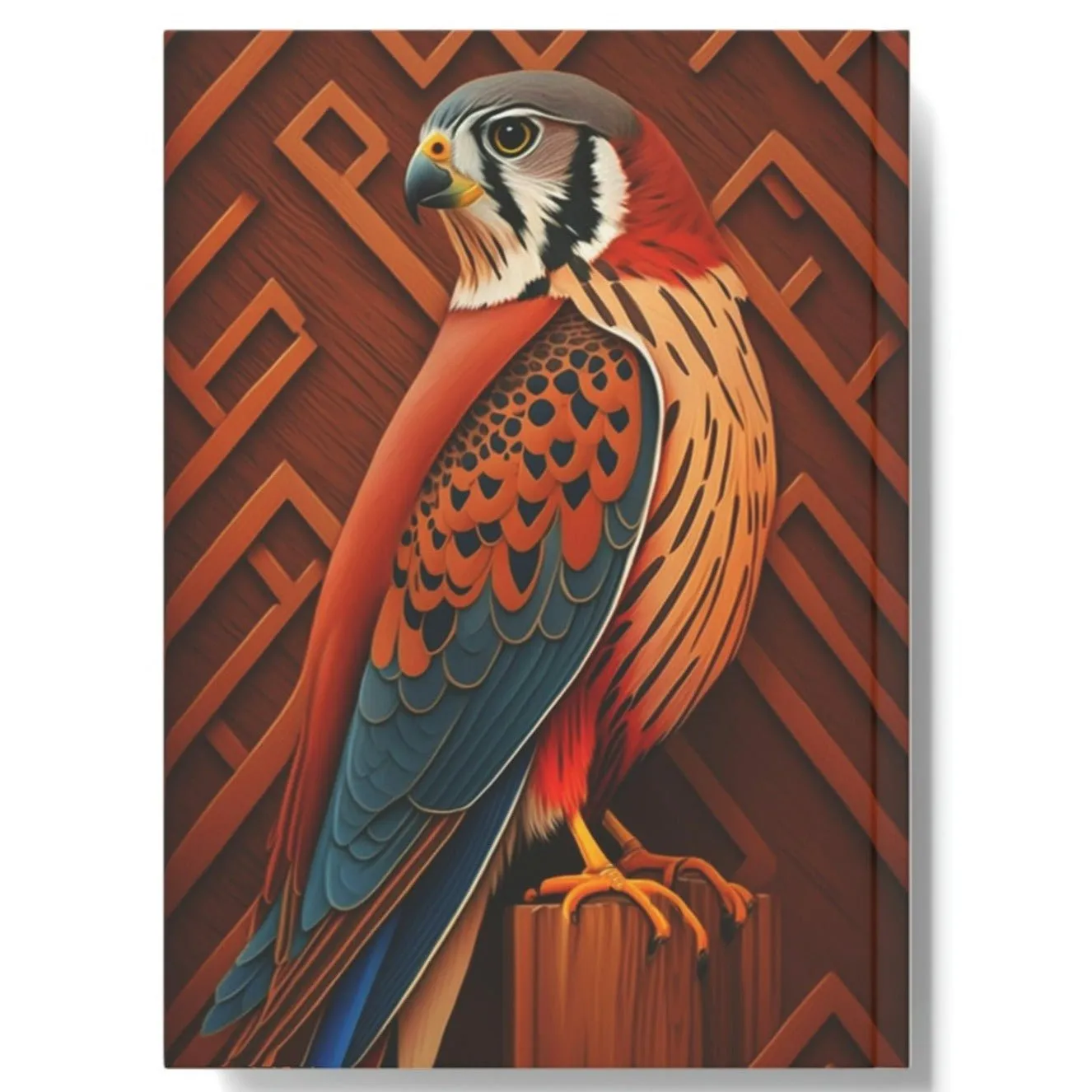 Bright American Kestrel Hard Backed Journal