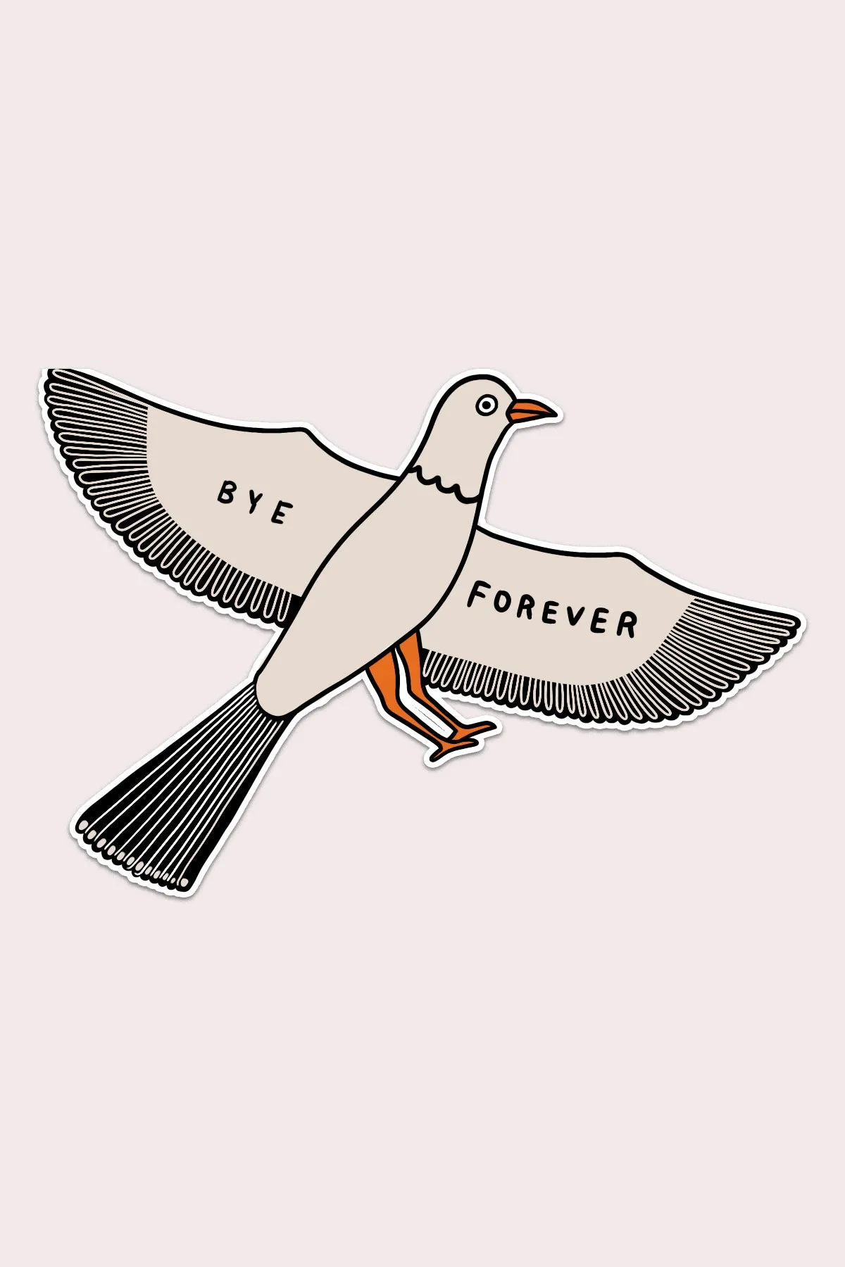 Bye Forever (Bird) Vinyl Sticker