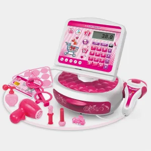 Cash Register With Light & Music Toy Play Set For Kids