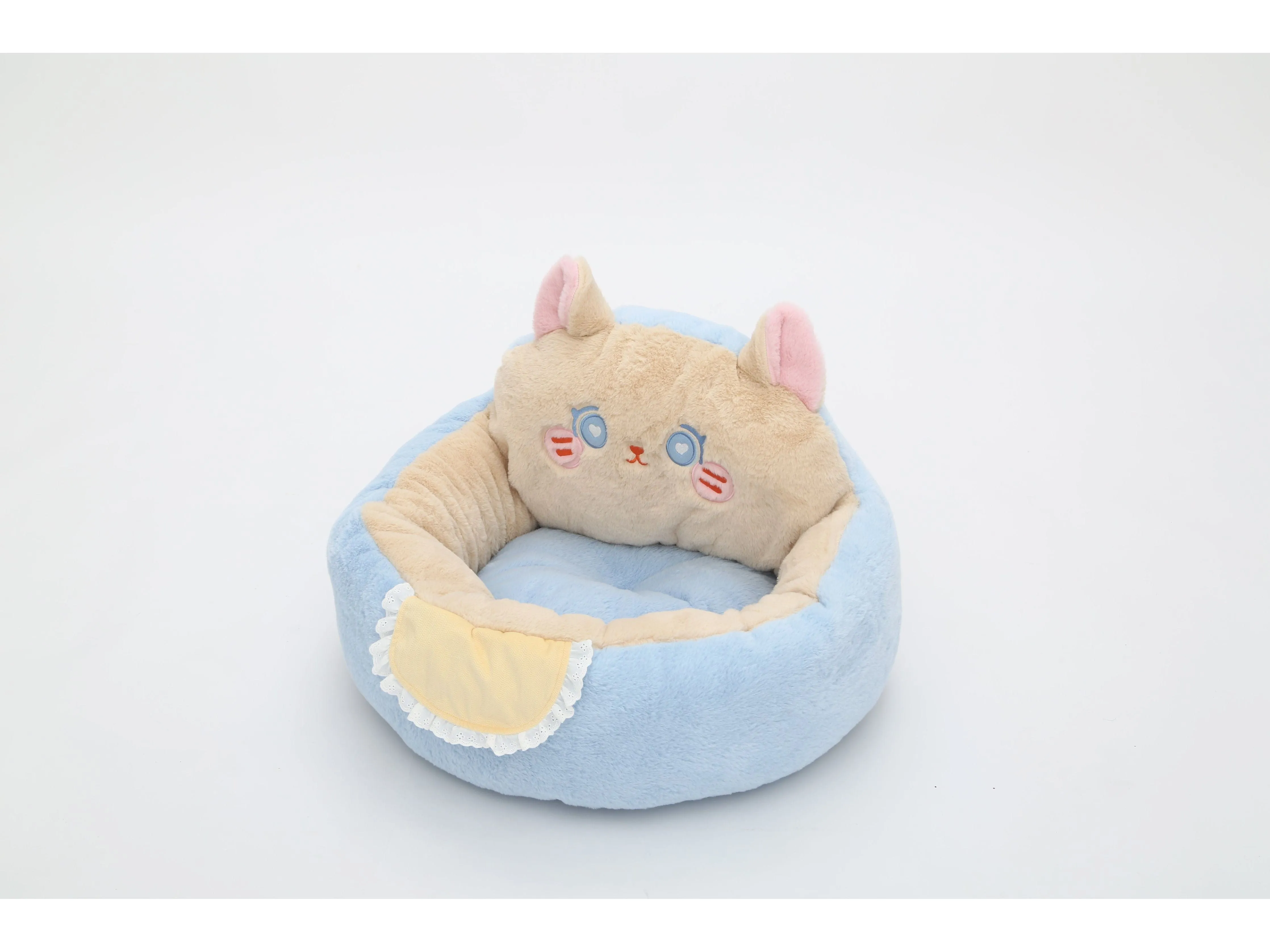 Cat Blue High Back Deep Sleeping Litter