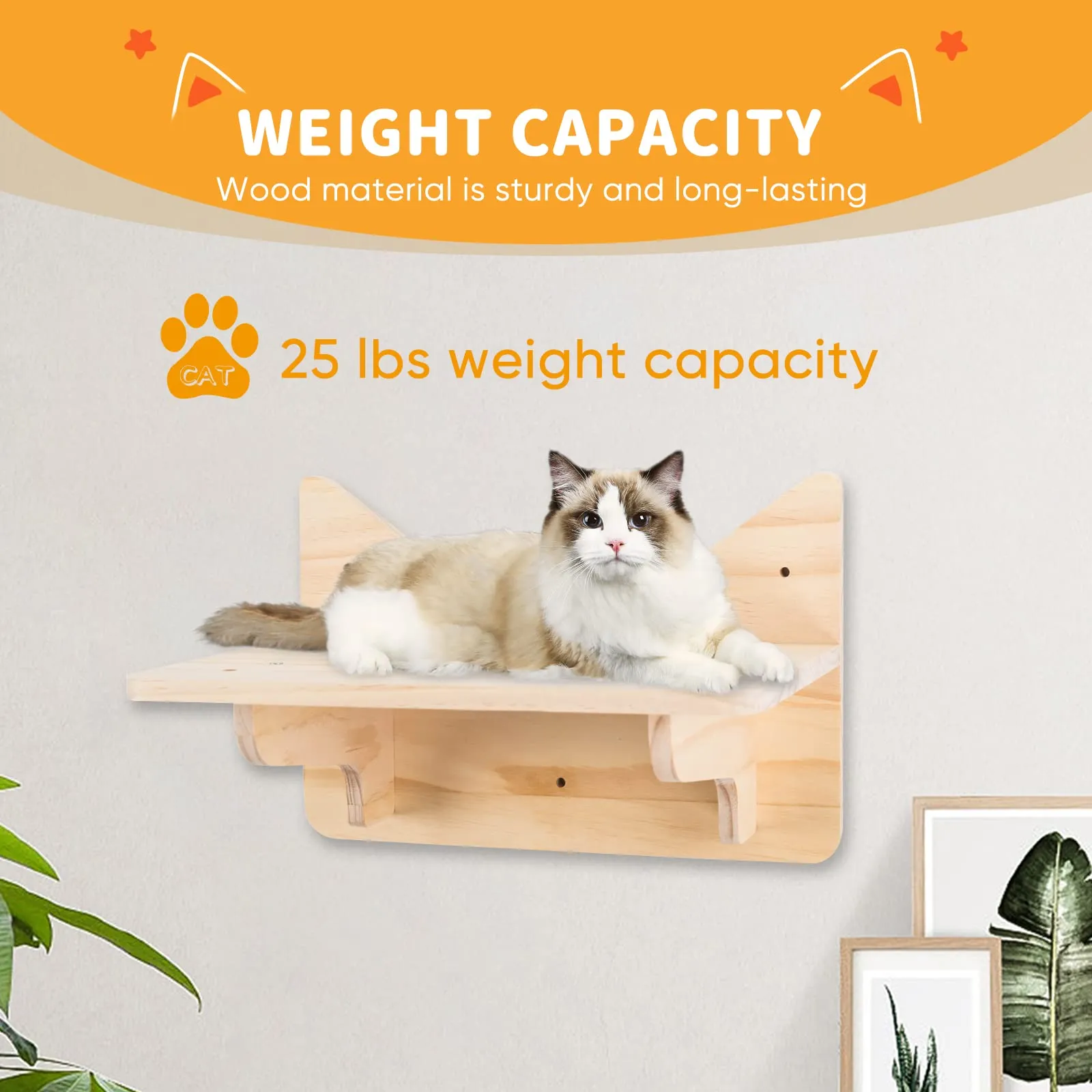 Cat Wall Shelves, Furniture Set, Shelves and Perches for Wall, Climbing Shelf Playground Scratching Post