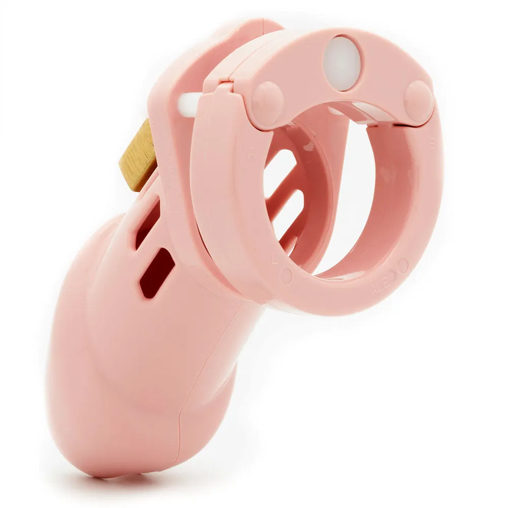 CB-6000 Chastity Cock Cage Kit - Pink-(6000pnk)