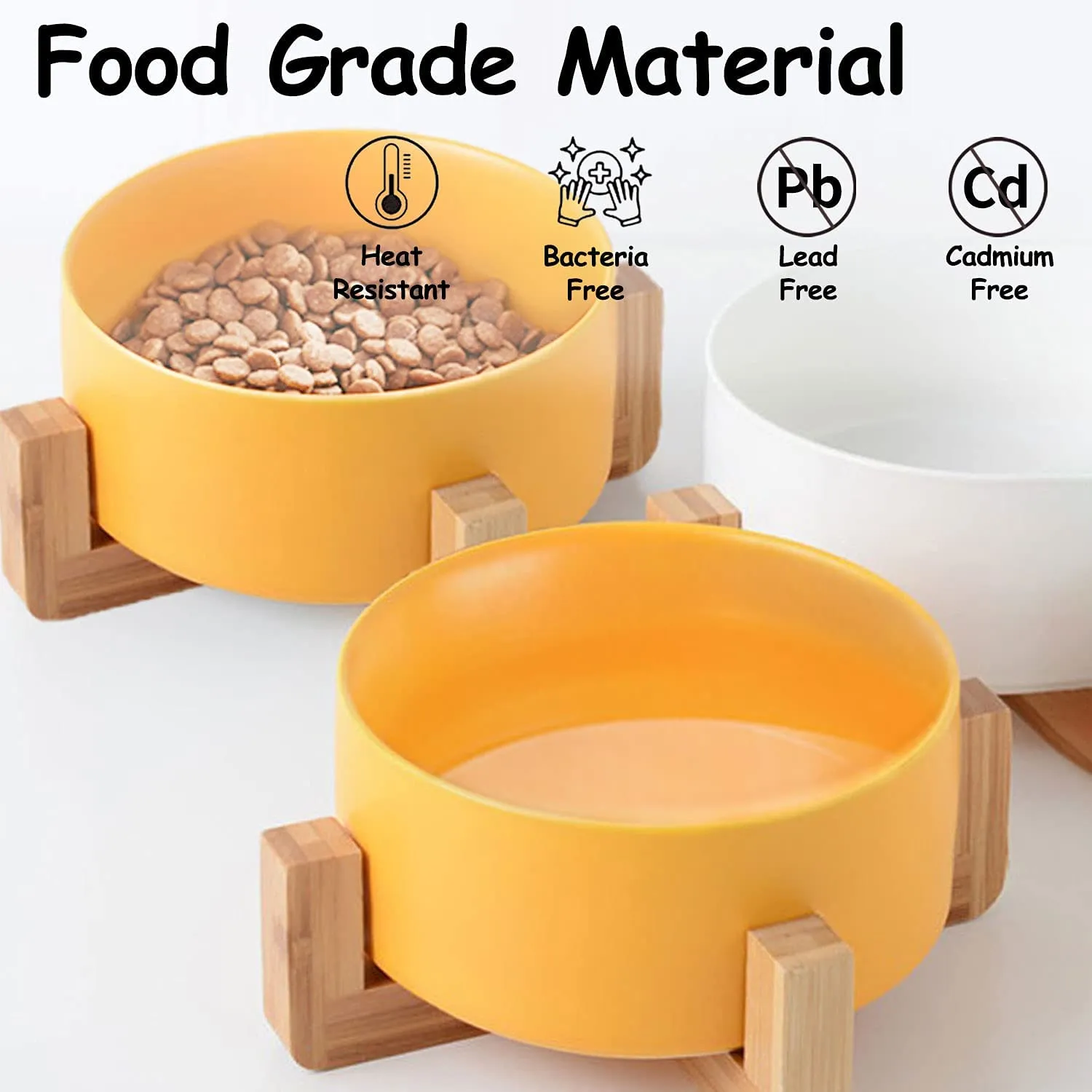 Ceramic Durable Non-Slip Pet Bowl 850ml