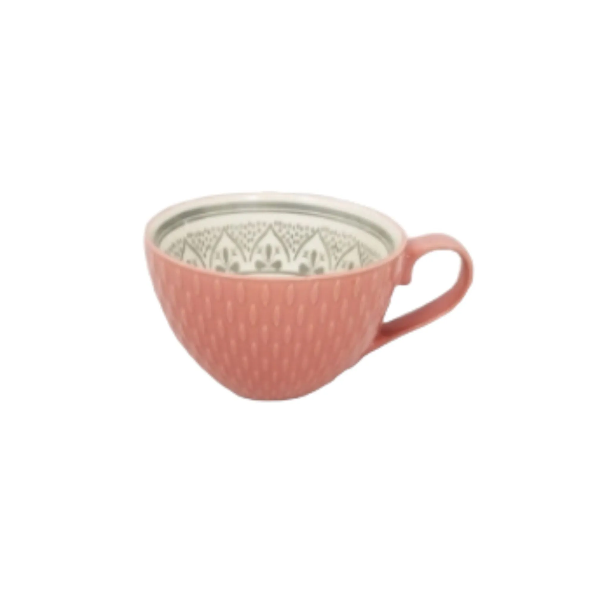 Ceramic Soup Mug Embossed 14oz 37005a