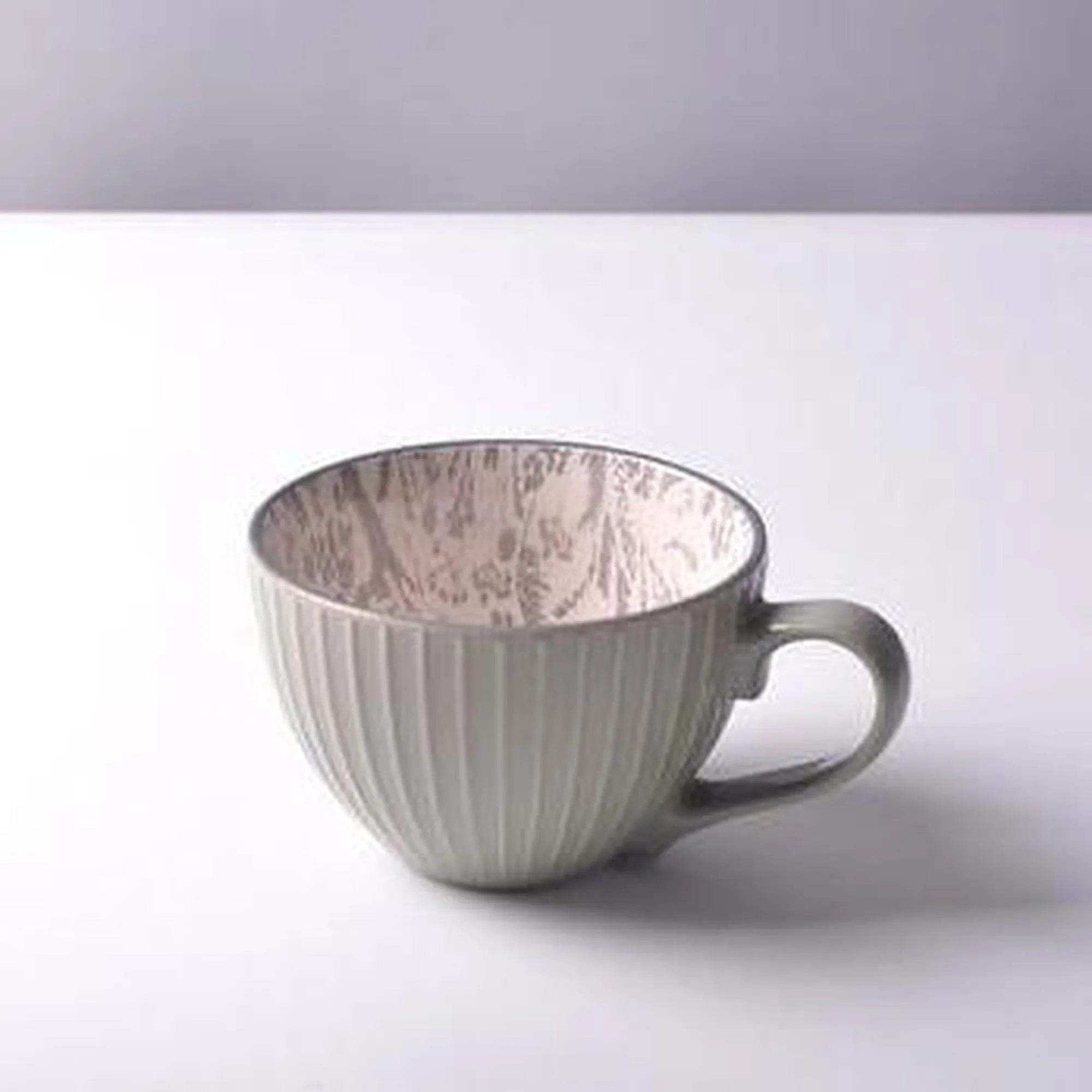 Ceramic Soup Mug Embossed 14oz 37005a