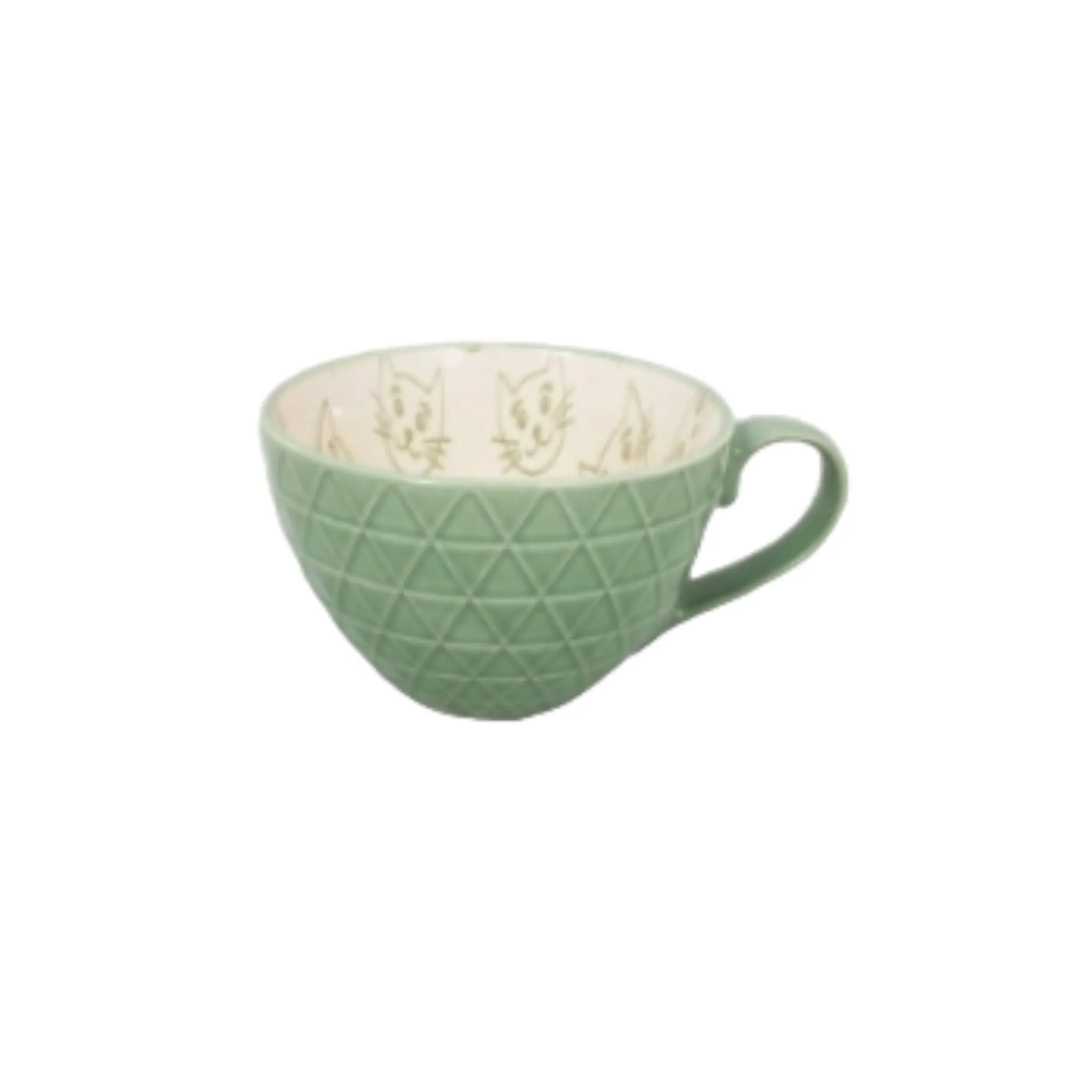 Ceramic Soup Mug Embossed 14oz 37005a