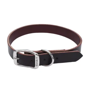 Circle T Latigo Leather Town Dog Collar, Large