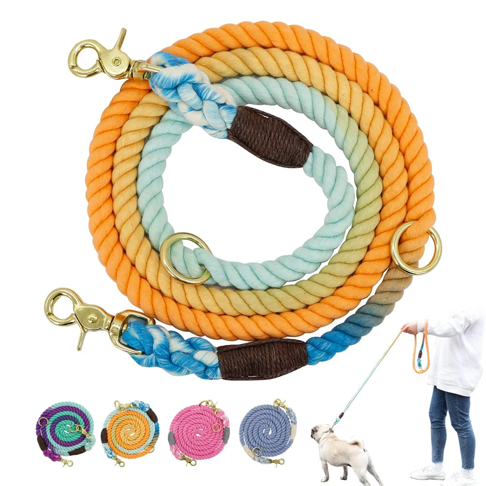 Colorful Gradient Dog Training Leash