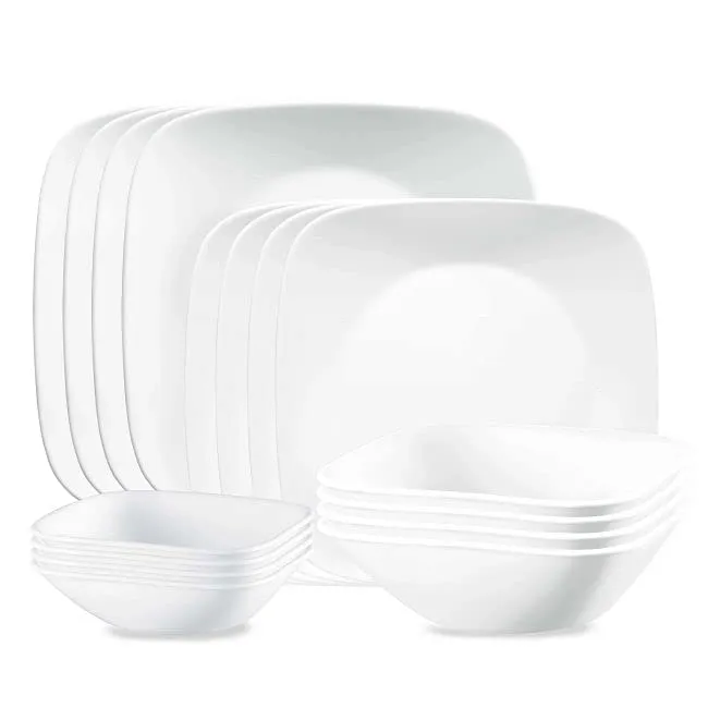 Corelle: Vivid White Dinnerware Set (16 pieces)