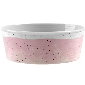 desert wash speckle bowl - blush