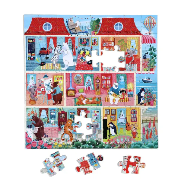 eeBoo Koala House 64 Piece Puzzle