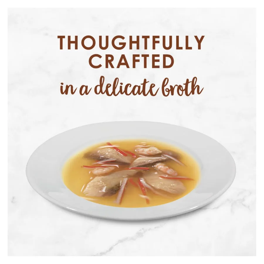 Fancy Feast Tuna Surimi Prawn Broth 12X40g