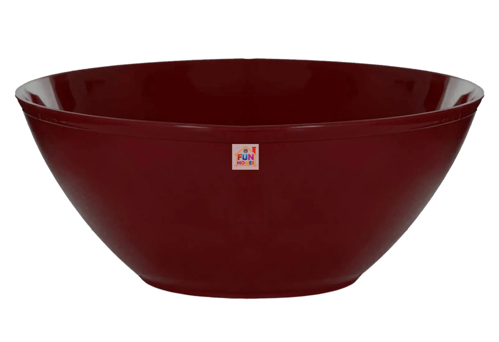 Fun Homes Ceramic Soup Bowls, Plastic Bowls Set, Chip Resistant, Dishwasher & Microwave Safe for,Rice,Soup,Pasta,Salad Bowls, 1000 Ml (Set of 3) Brown-FHUNH15652, (Model: FHUNH015652)