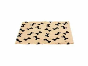 FURBED ANTI-SLIP BONES 75x50cm beige