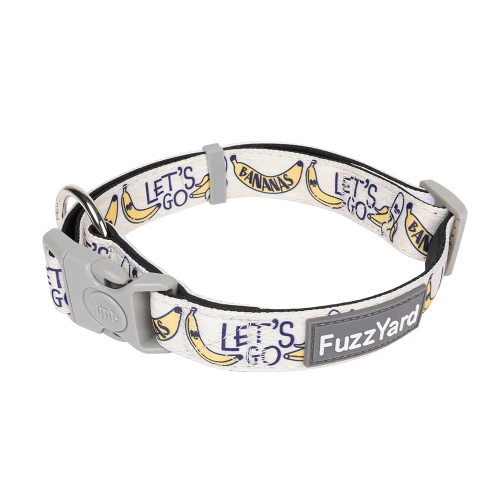 Fuzzyard Dog Collar Go Bananas M 32-50cm