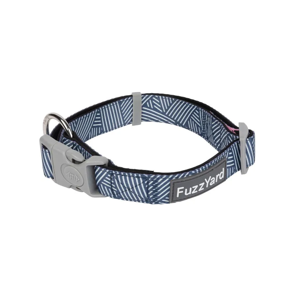 FuzzYard Dog Collar Thornbury Aegean Blue S