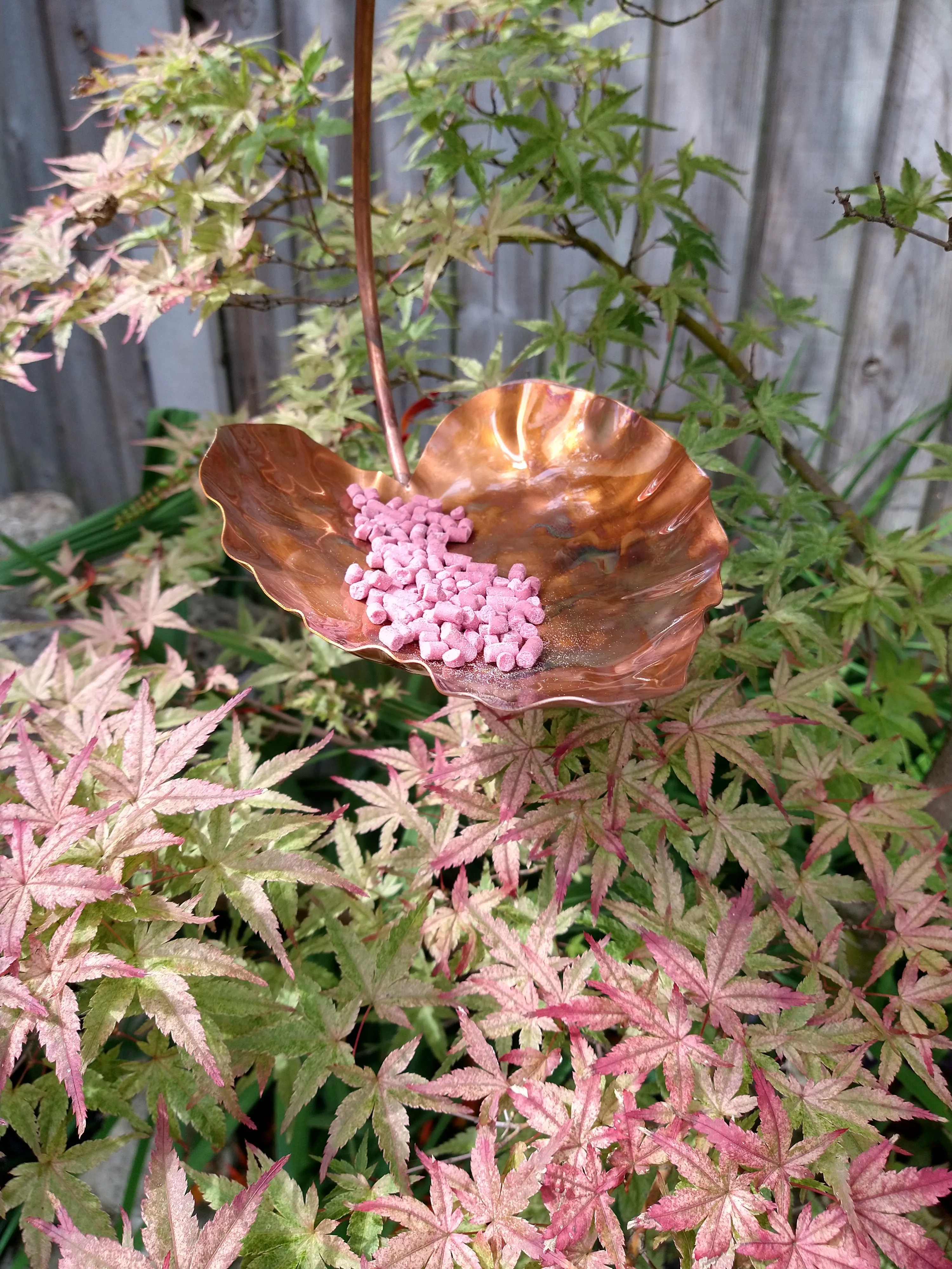 Handmade Copper Hanging Bird Feeder | Made in the UK | Durable & Weatherproof | Attracts Birds to Your Garden