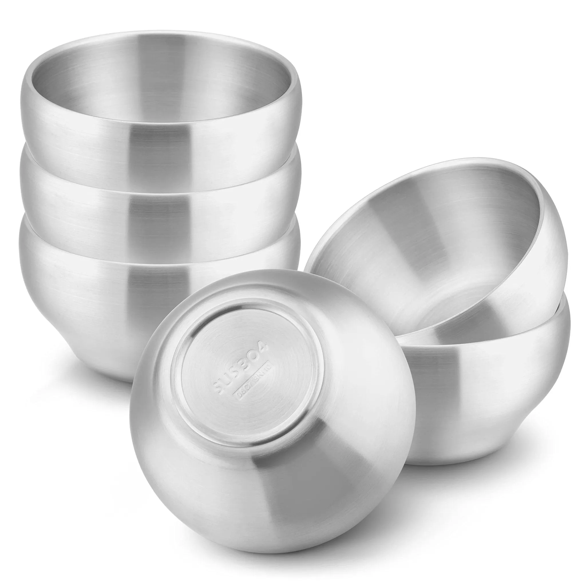 HaWare: Stainless Steel Kids Bowls (Pack of 6)