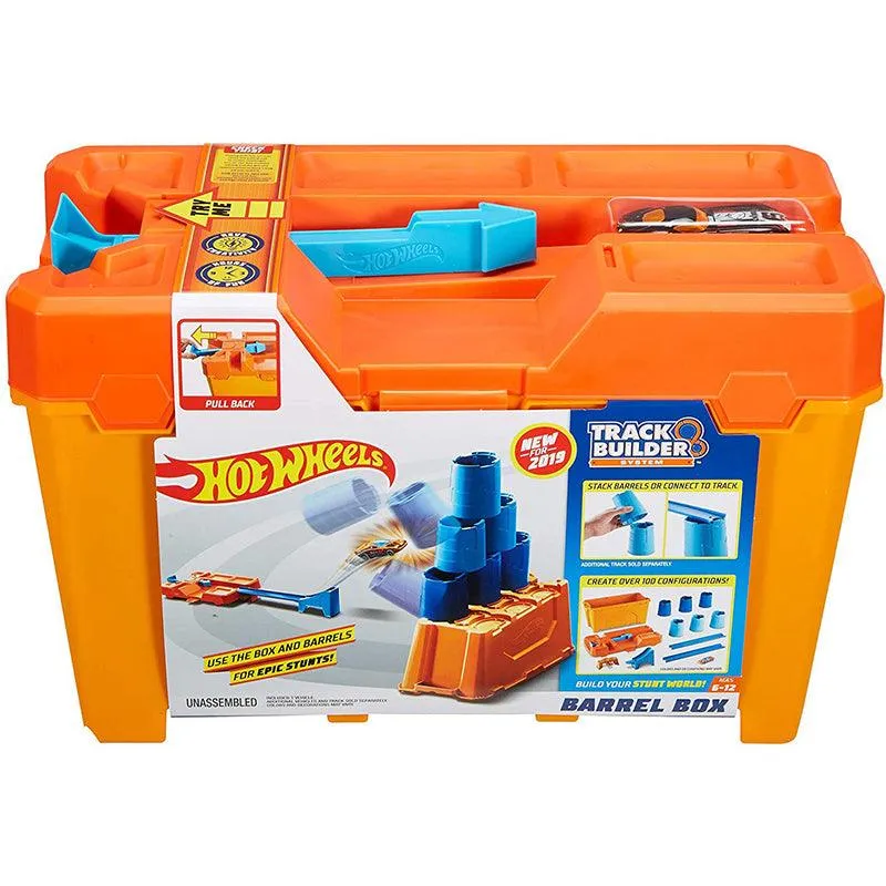 Hot Wheels Track Builder Barrel Box