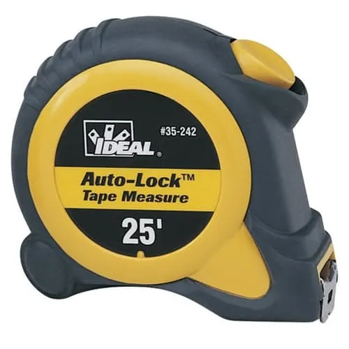 IDEAL 35-242 Auto-Lock 25 ft. Tape Measure