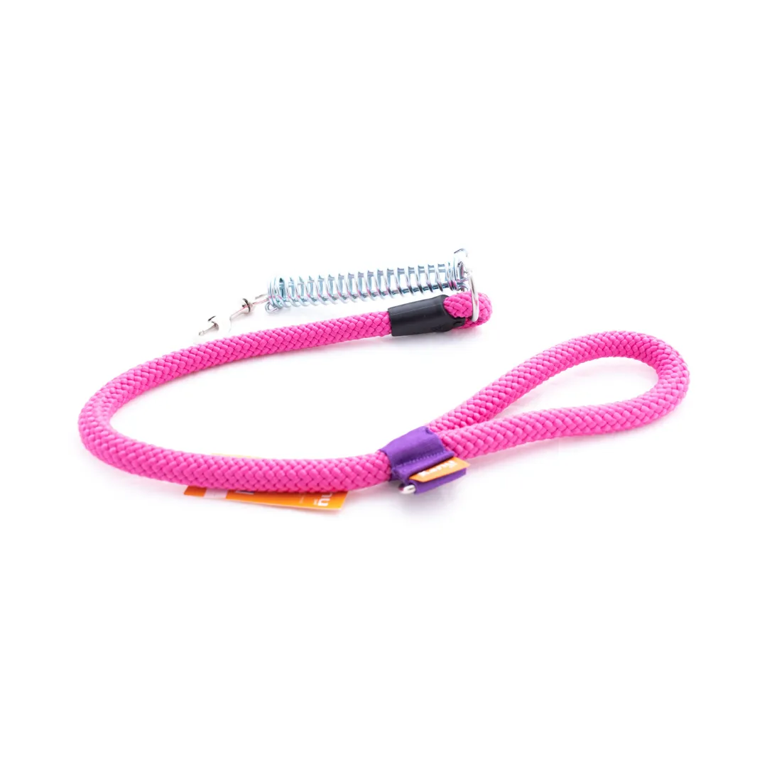 Kanu Pet Metal Spiral Spring Pink Dog Leash