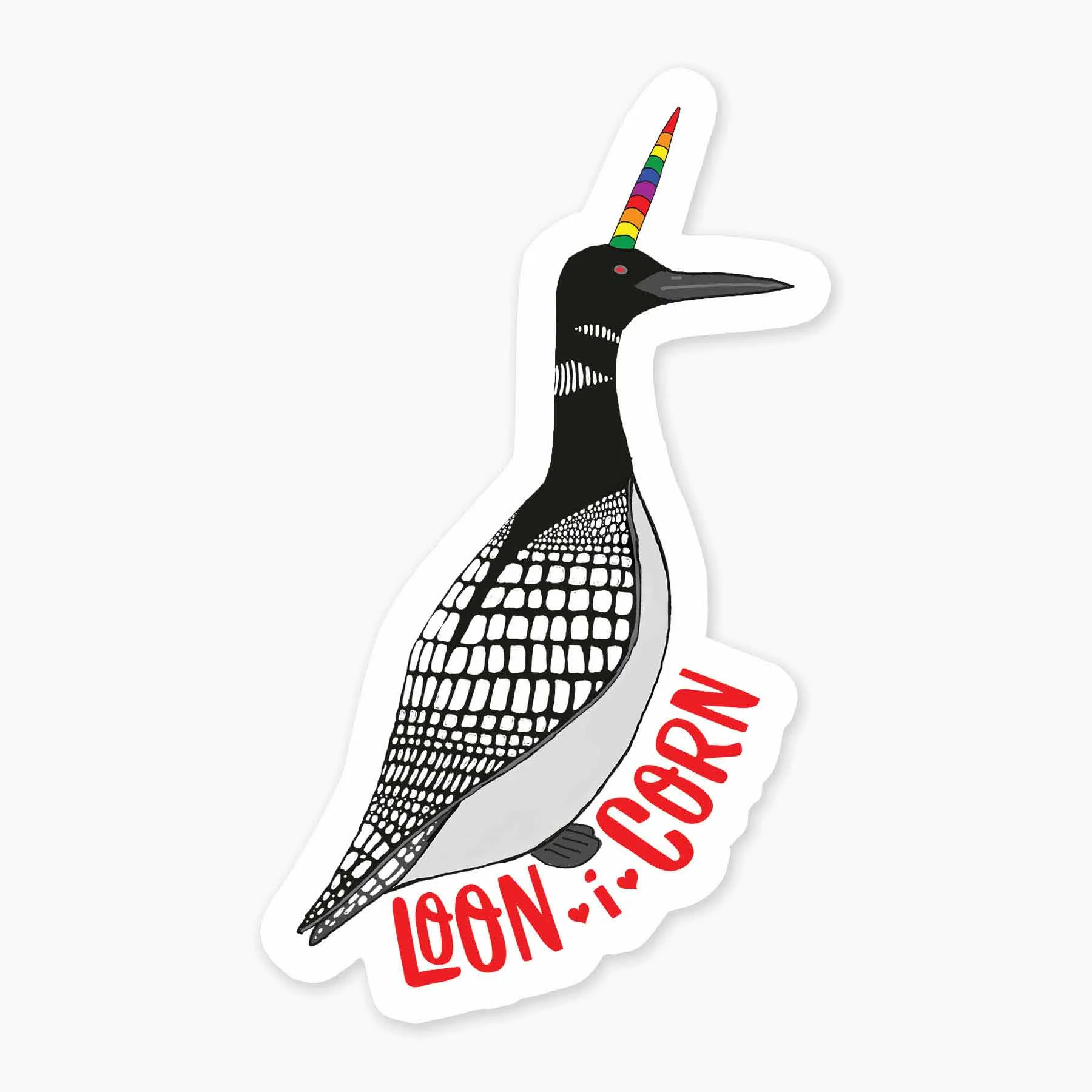 Loon-i-Corn Sticker