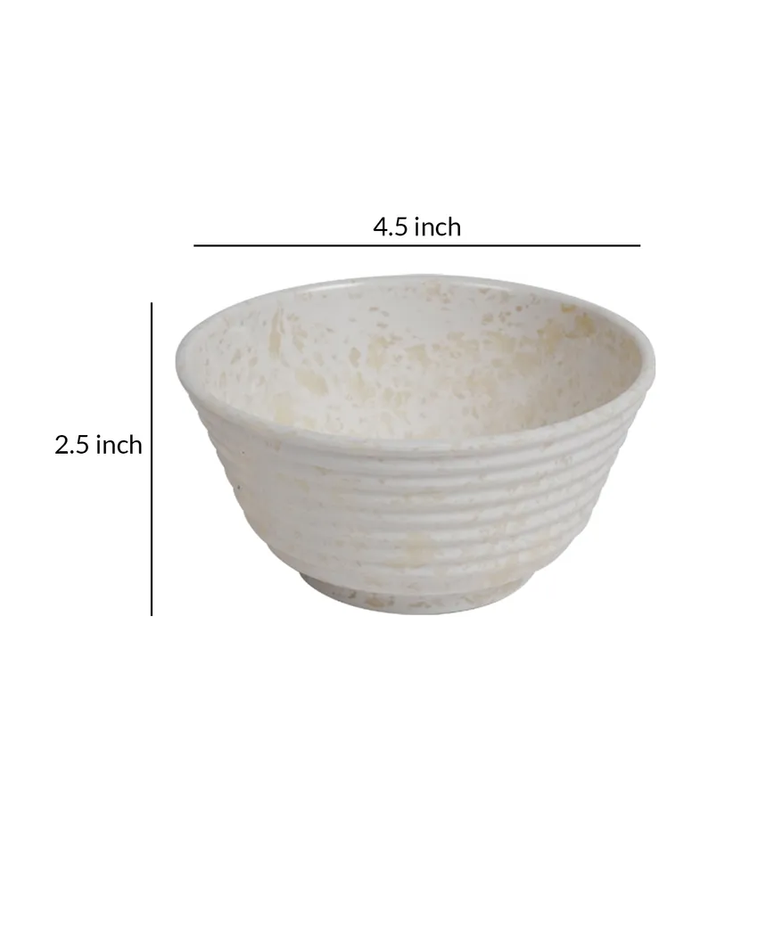 Marble Coloured Textured Soup Bowl Set