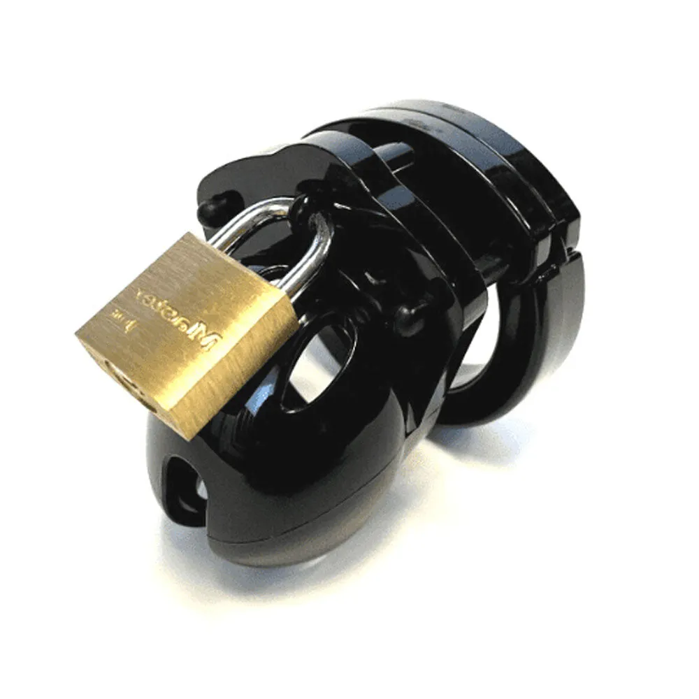 Mini-Me Black Chastity Cock Cage Kit - Black-(mm-blk)