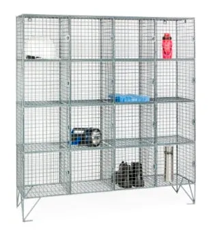 Multi Compartment Wire Mesh Lockers - D305mm