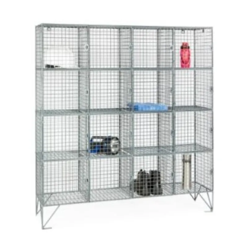 Multi Compartment Wire Mesh Lockers - D305mm