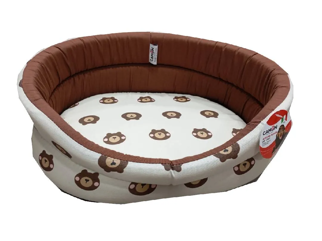 Oval pet bed set "Teddy"