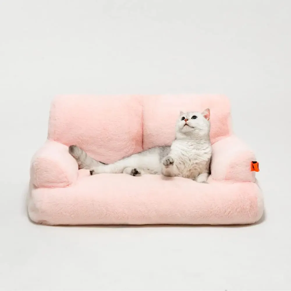 Pat and Pet Emporium | Pet Beds | Plush Medium Pet Sofa Bed