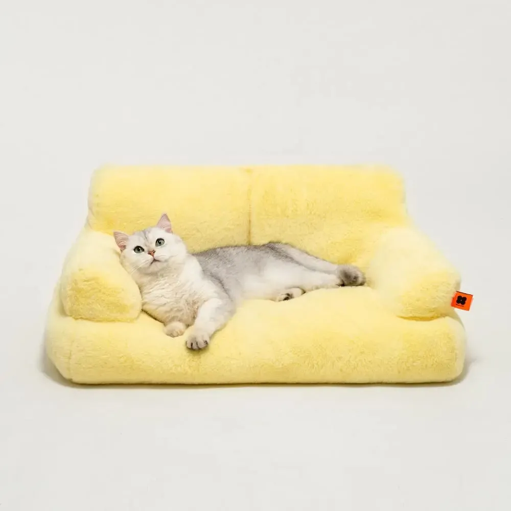 Pat and Pet Emporium | Pet Beds | Plush Medium Pet Sofa Bed