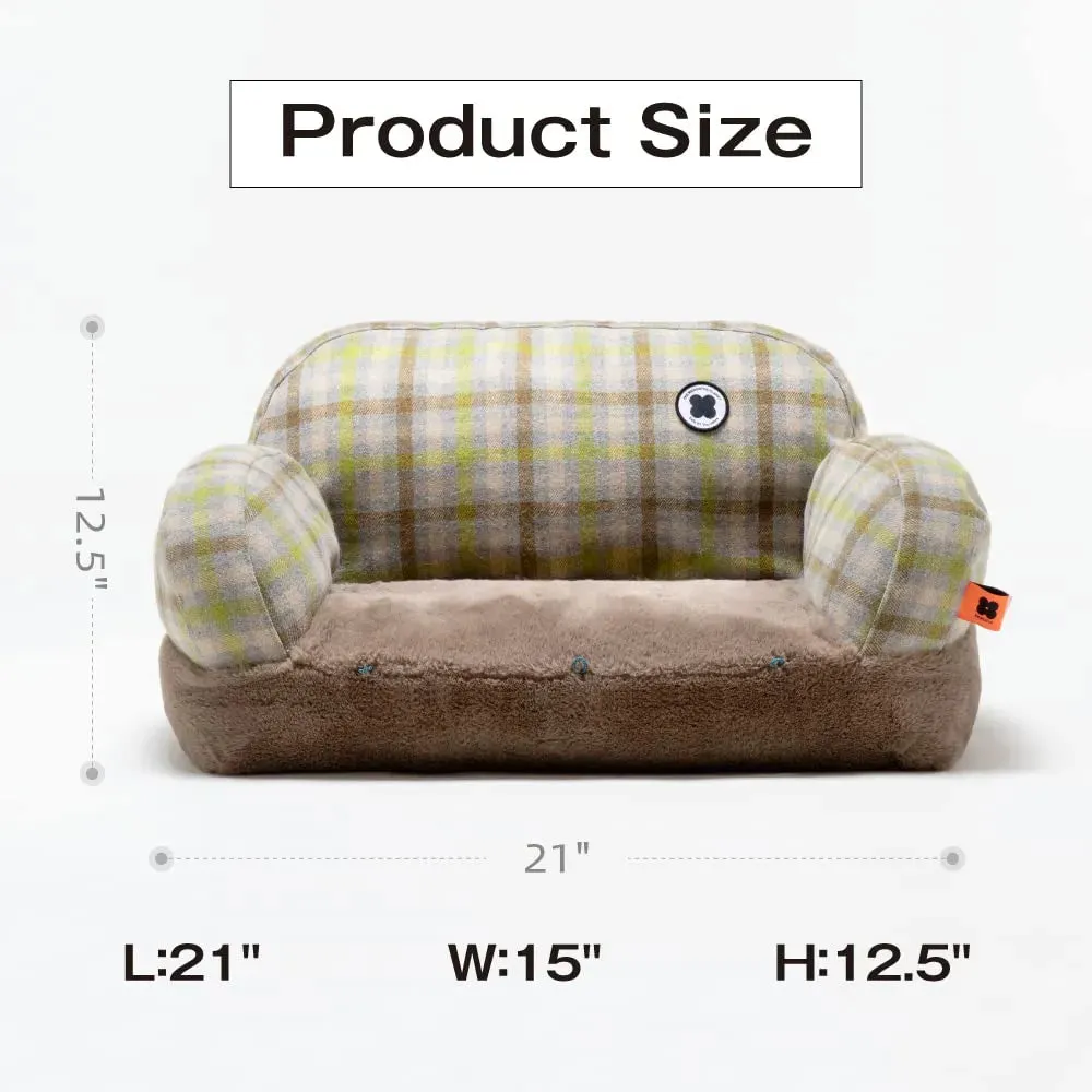 Pat and Pet Emporium | Pet Beds | Plush Medium Pet Sofa Bed