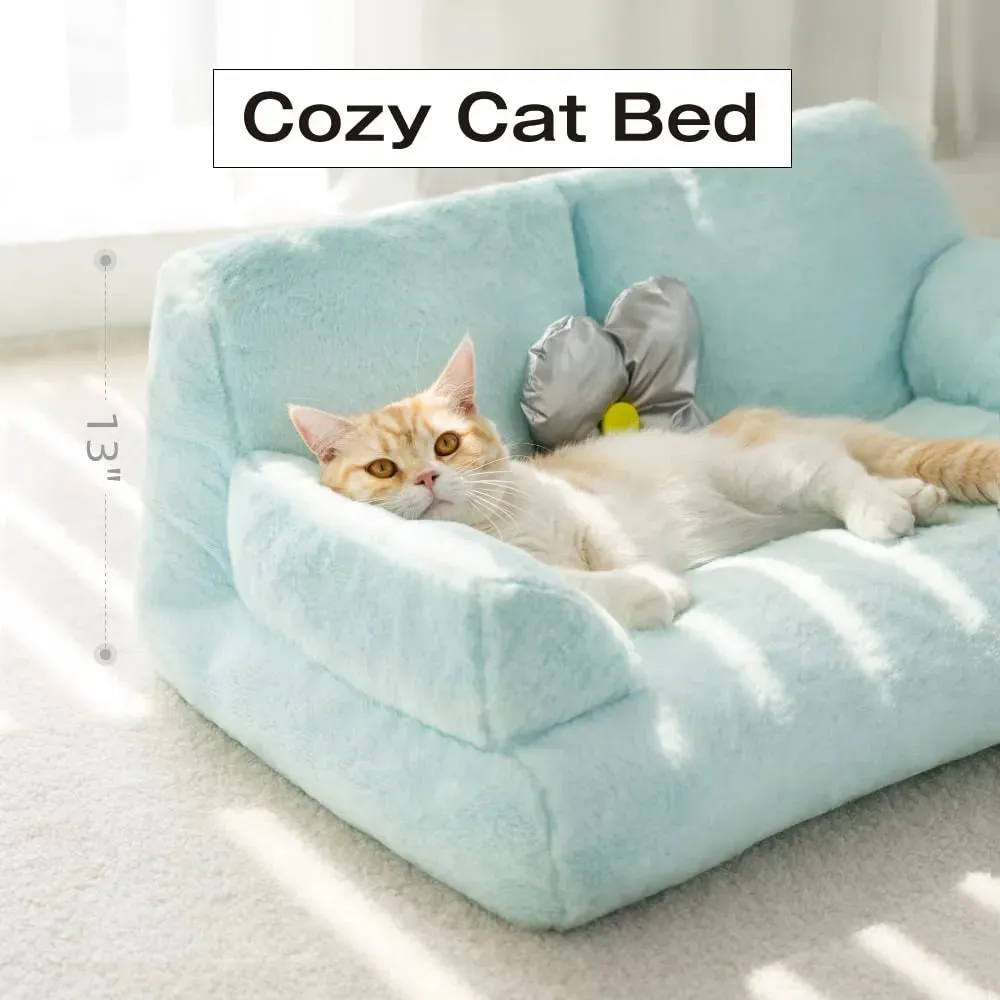 Pat and Pet Emporium | Pet Beds | Plush Medium Pet Sofa Bed