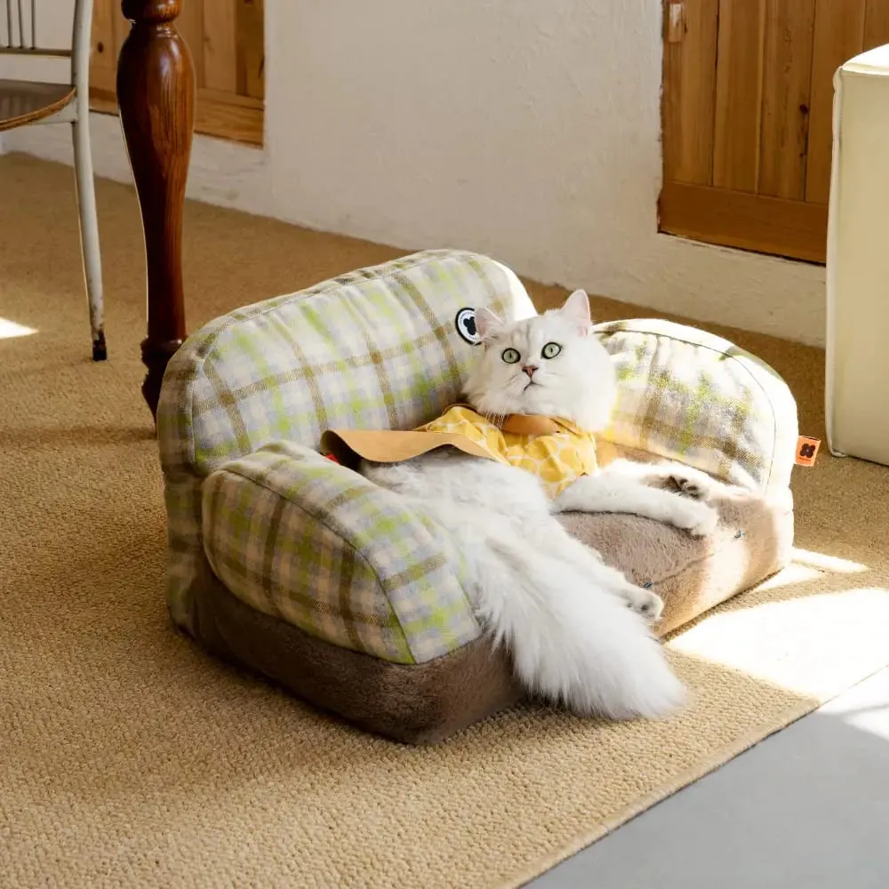 Pat and Pet Emporium | Pet Beds | Plush Medium Pet Sofa Bed