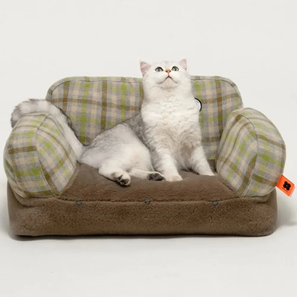 Pat and Pet Emporium | Pet Beds | Plush Medium Pet Sofa Bed