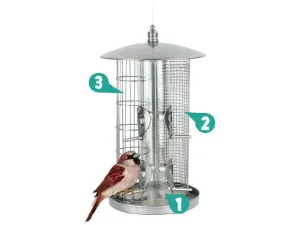 Pawise Triple Bird Feeder