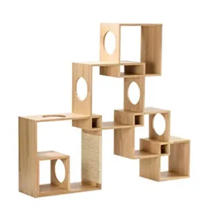 Pidan Modular Geometrical 6-Squares Cat Tree