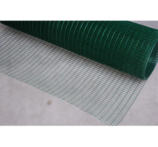 PVC Coated Welded Wire Mesh Fencing Chicken Poultry Aviary Fence Run Hutch Pet Rabbit 30m Green